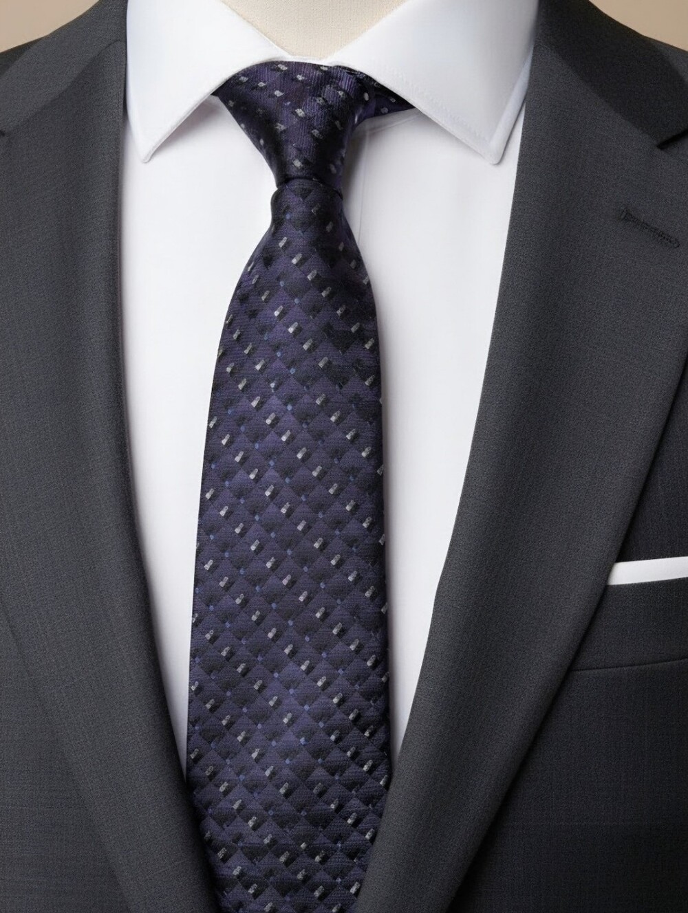 Van Heusen Elegant Purple and Blue Men's Tie
